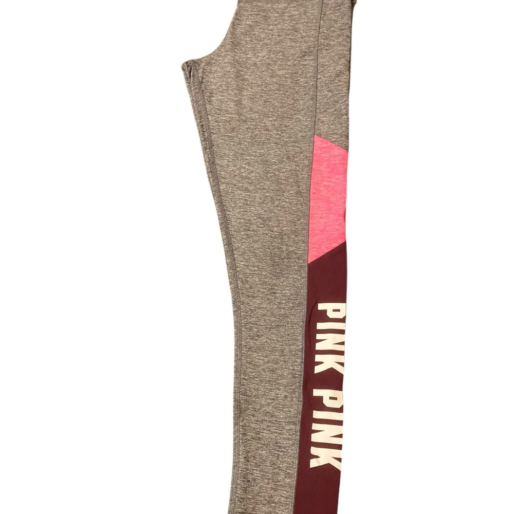 VS PINK Activewear Gray and Pink Leggings Medium
